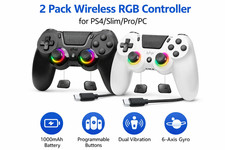 2 Pack PS4 Wireless RGB